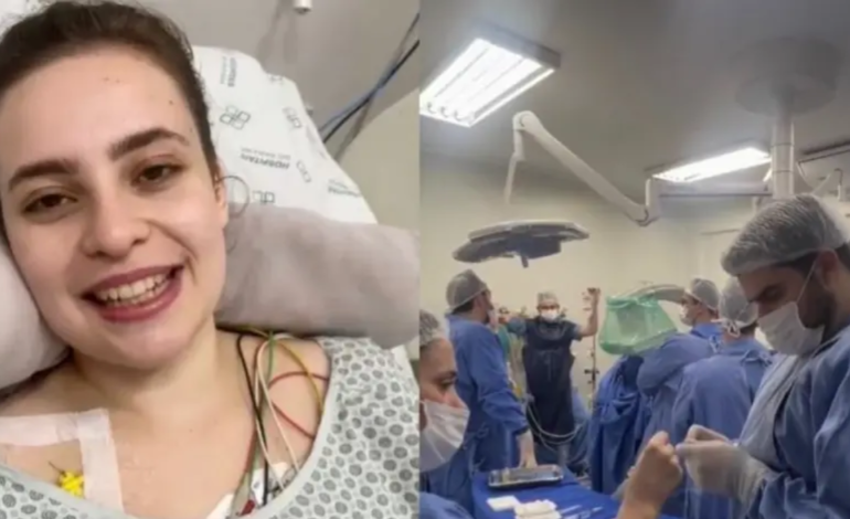Jovem atingida por galho de árvore na Praça Osório em Curtiba recebe aplicação de polilaminina