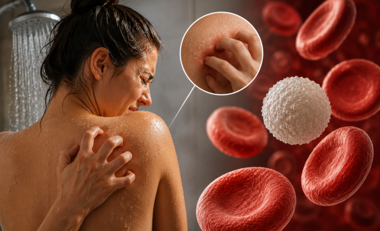 Estudo revela que coceira após o banho surge antes do diagnóstico de doença rara no sangue