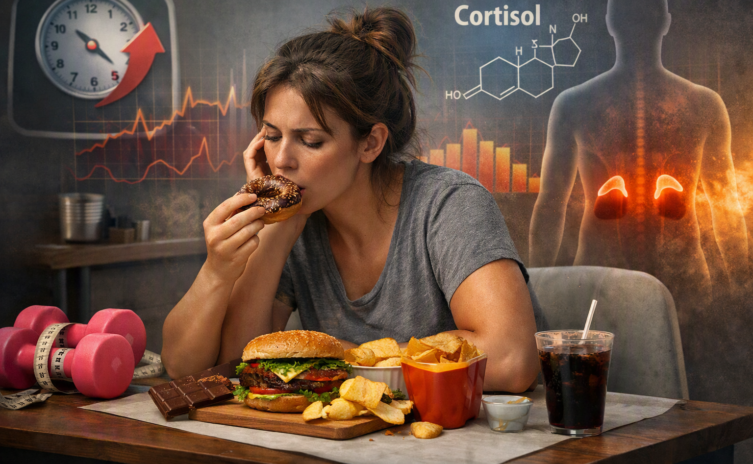 Anda comendo estresse? Como o cortisol prejudica o emagrecimento e a massa muscular