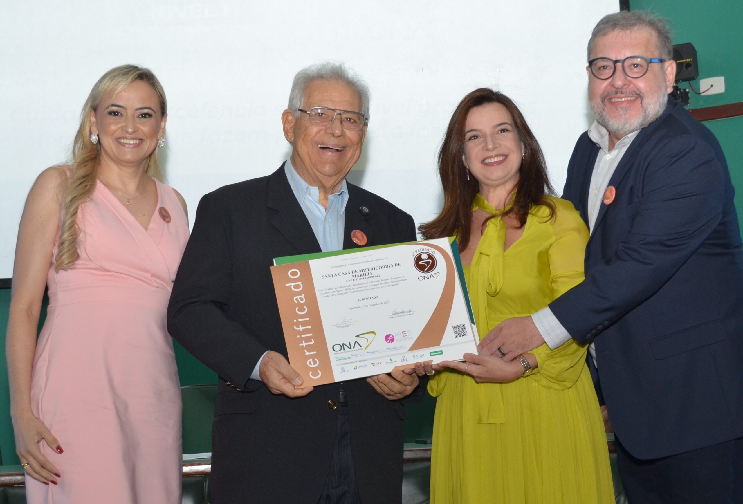Santa Casa de Marília conquista Acreditação Nível 1 da ONA