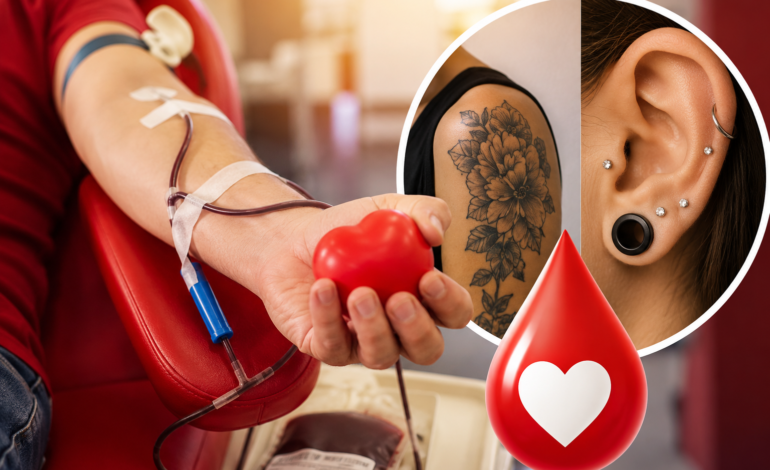 Doação de sangue: prazo de espera para quem fez tatuagem ou piercing é reduzido; veja as mudanças