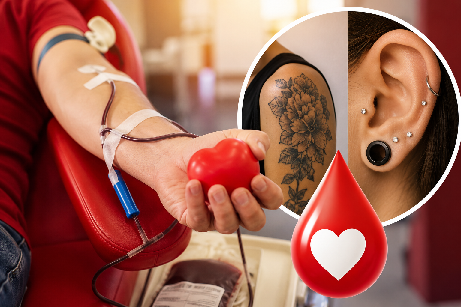 Doação de sangue: prazo de espera para quem fez tatuagem ou piercing é reduzido; veja as mudanças