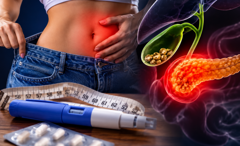 Perda de peso rápida e cálculos na vesícula aumentam o risco de pancreatite por emagrecedores