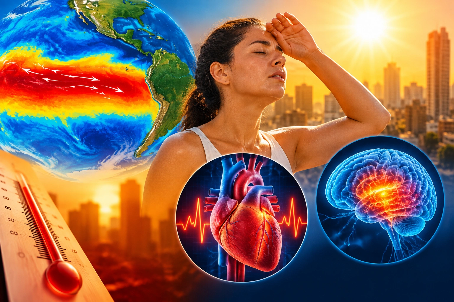 El Niño pode intensificar ondas de calor e acender alerta para a saúde cardiovascular e neurológica