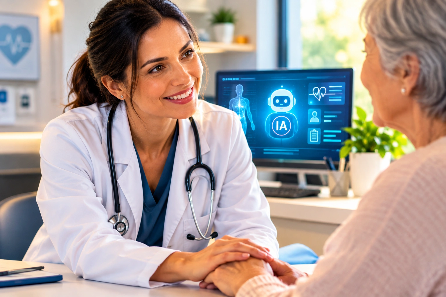 Inteligência artificial começa a tirar médicos das telas e devolver tempo aos pacientes