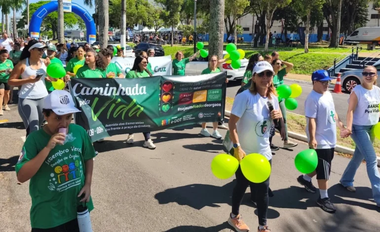 Santa Casa de Marília promove 7ª Caminhada pela Vida em defesa da doação de órgãos